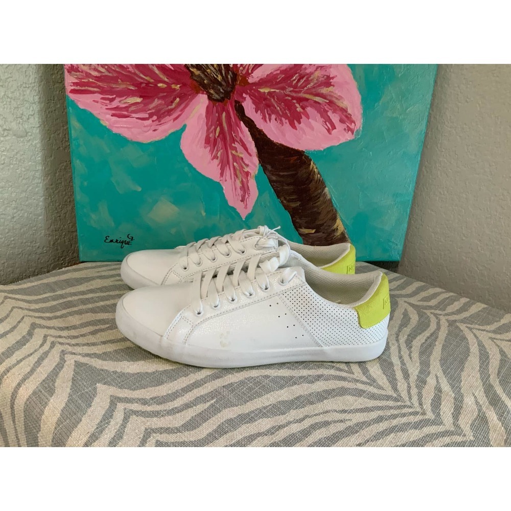 Nautica White with Lime green Size 8.5 - Picture 2 of 4